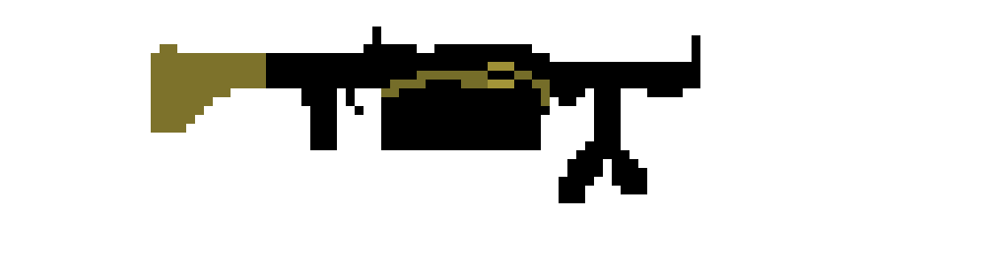 [01713d] military Machine Gun