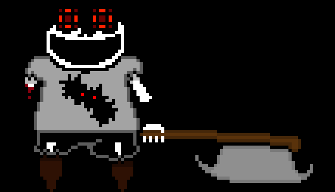 hey bro bc your here and you are really good at pixel art can you help me with this arm so he can hold the axe? 