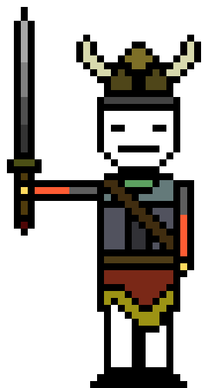 [16e42d] Warrior Pixelart