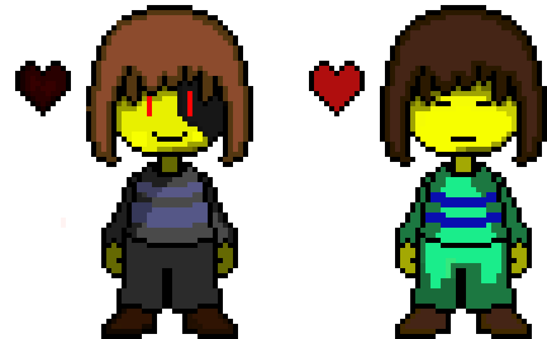 [9664c4] undercorse Chara and Frisk