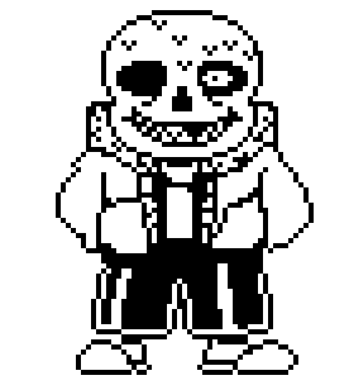 [9664c4] WHITE AND BLACK UNDERFELL SANS