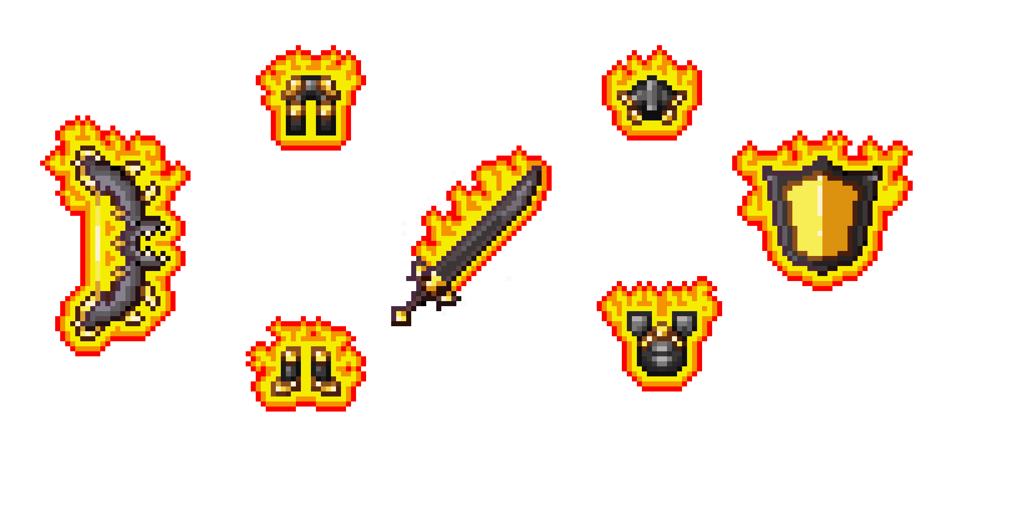 [76b8b5] Full Netherite Hellforge Set