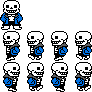 [b8a5f2] UnderTale - Sans Walking Sprite Sheet