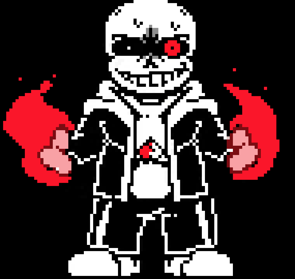 [7d8c86] Dusttale sans phase 2 (not my sprite DUH)
