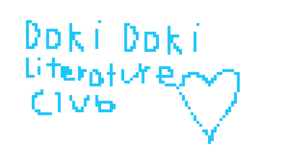 [acbc50] Doki Doki Literature Club logo blue