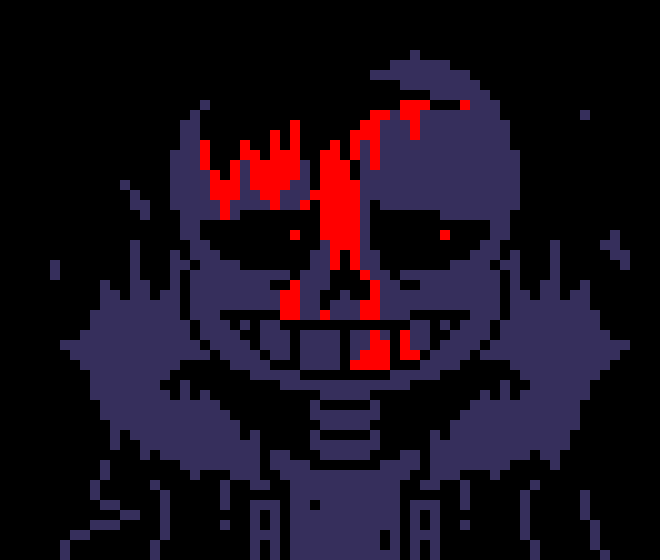 [7ce906] *(Demented looked around.) -HorrorTale Sans