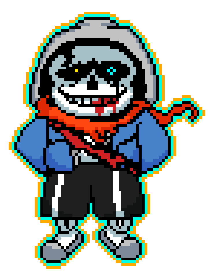 [0b6637] Undertale: The Final Battle/Disbelief Sans Phase 5 Sprite. (IMPROVED)