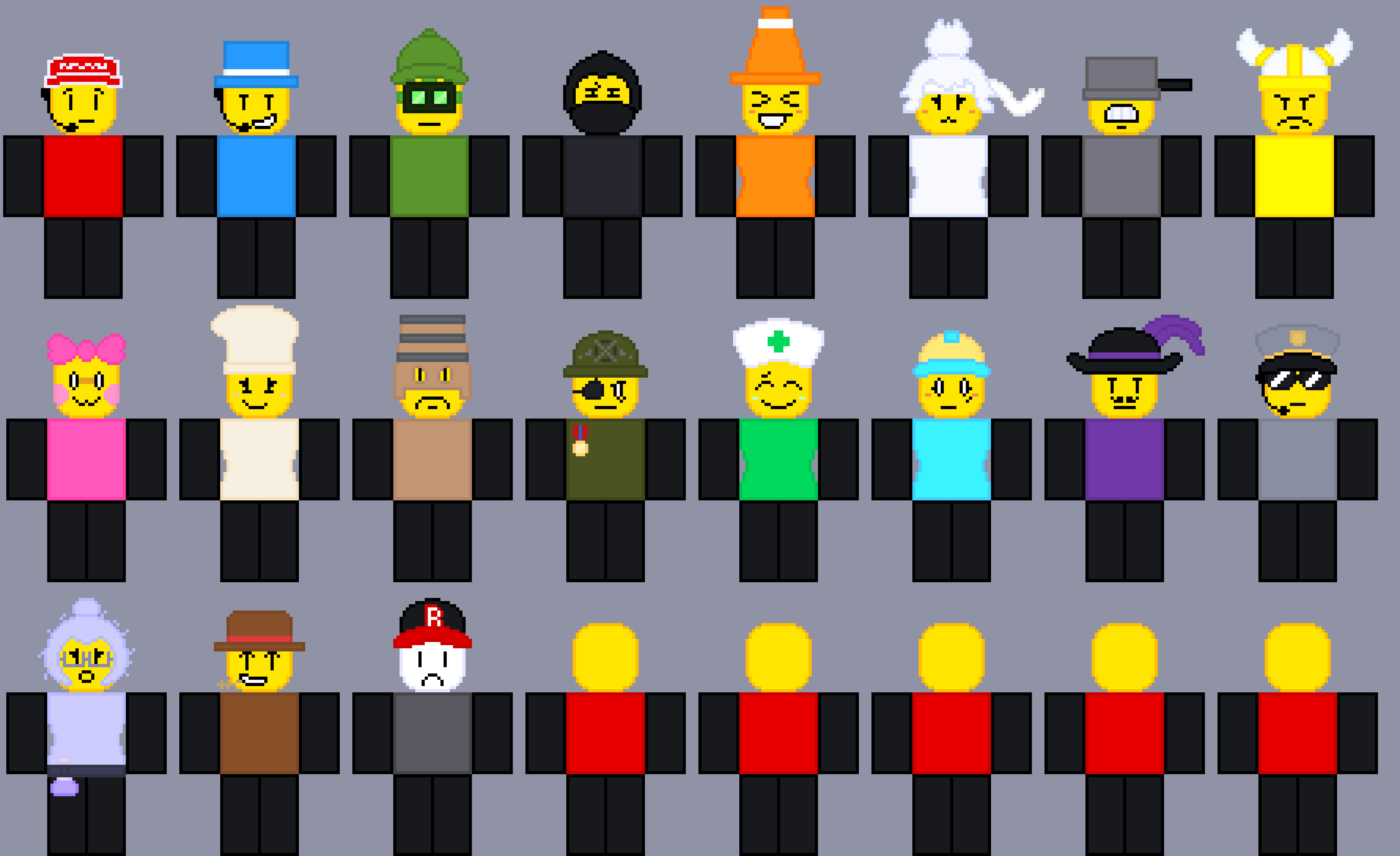 [7802bf] this is sum art ive done rn, making some characters :P which one is yalls favorite?  -Marker