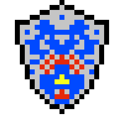 [9664c4] Hero Shield Pixel Art