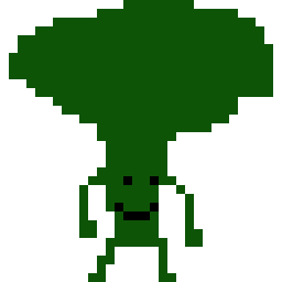 [9664c4] Broccoli pixel art study #1