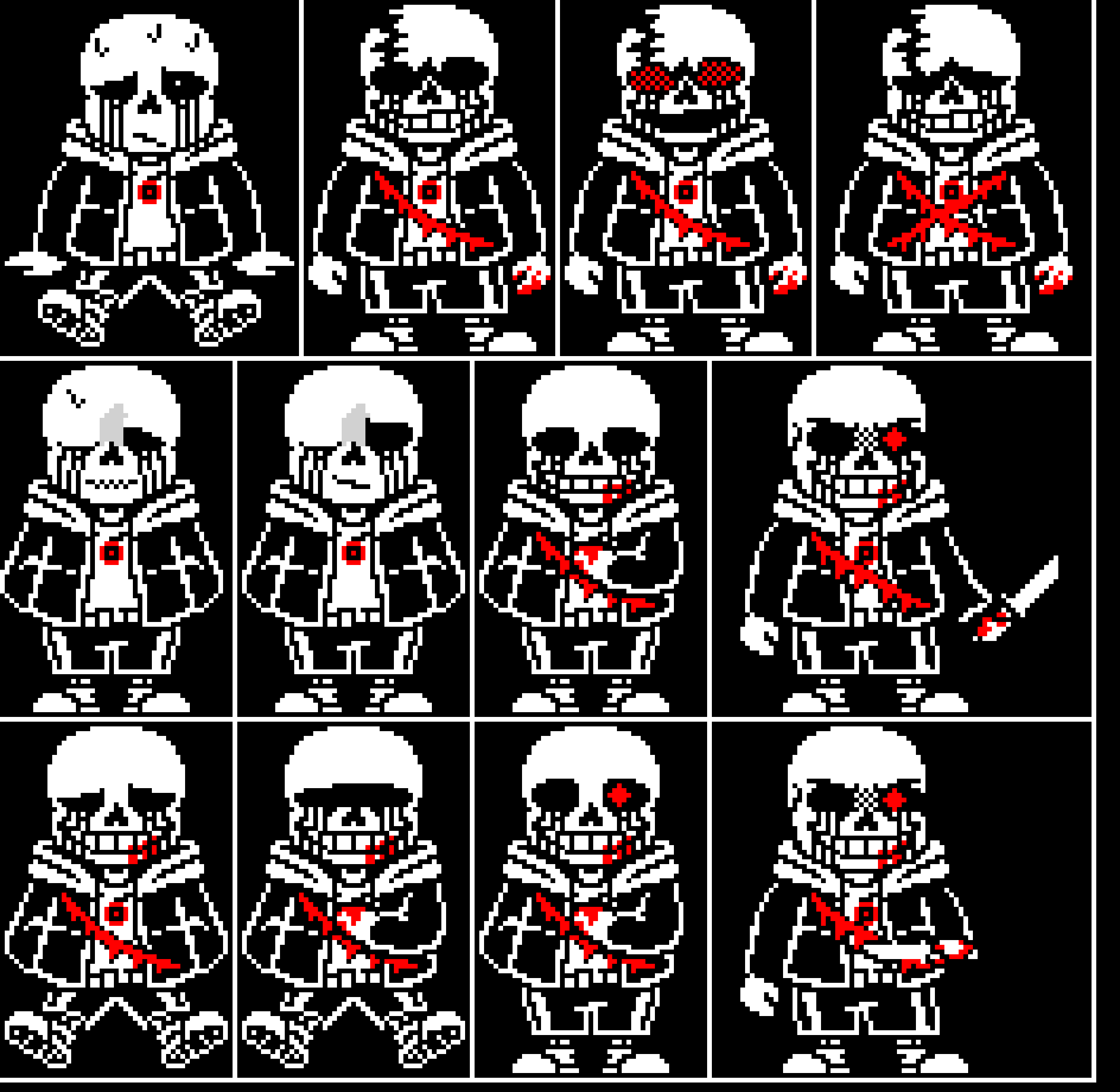 working on sad killer sprite