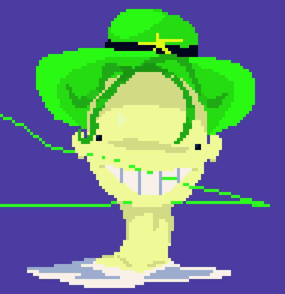 [236914] Wth pam is buggin those stray green pixels are not on the actual design