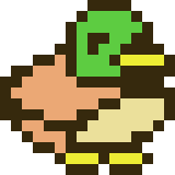 [9b9cad]  Duck Pixel Art