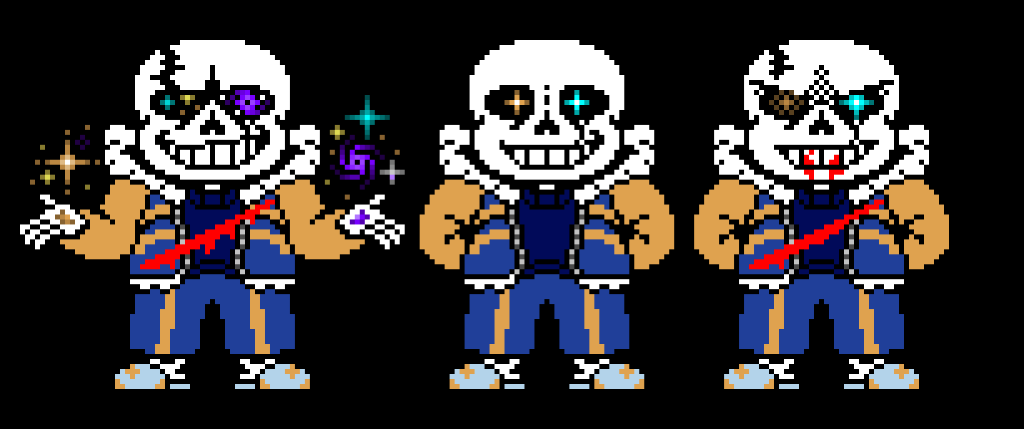 Outertale Sans last stars HARDMODE Sprite. (V3)