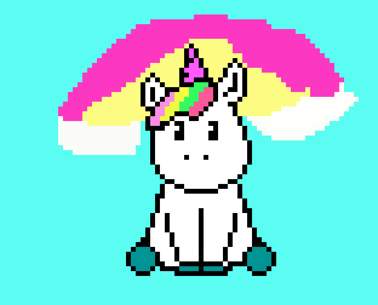 [e2e7f9] unicorn pixel