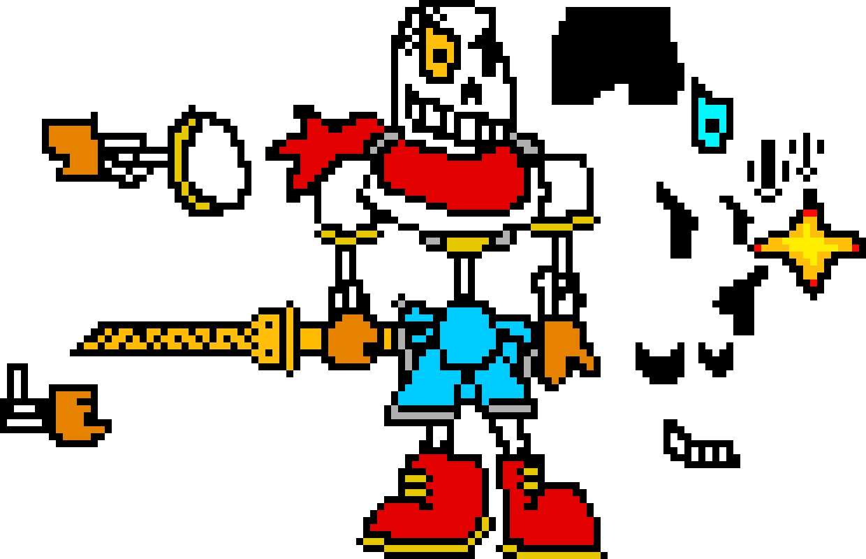 [30c8ea] Undertale The ultimate timeline Papyrus sprites