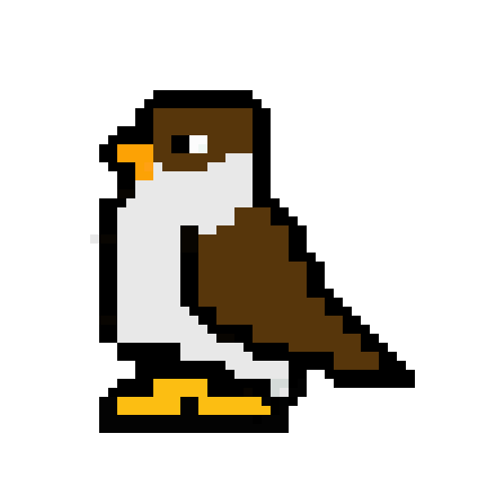 [5848de] pixel passaro 