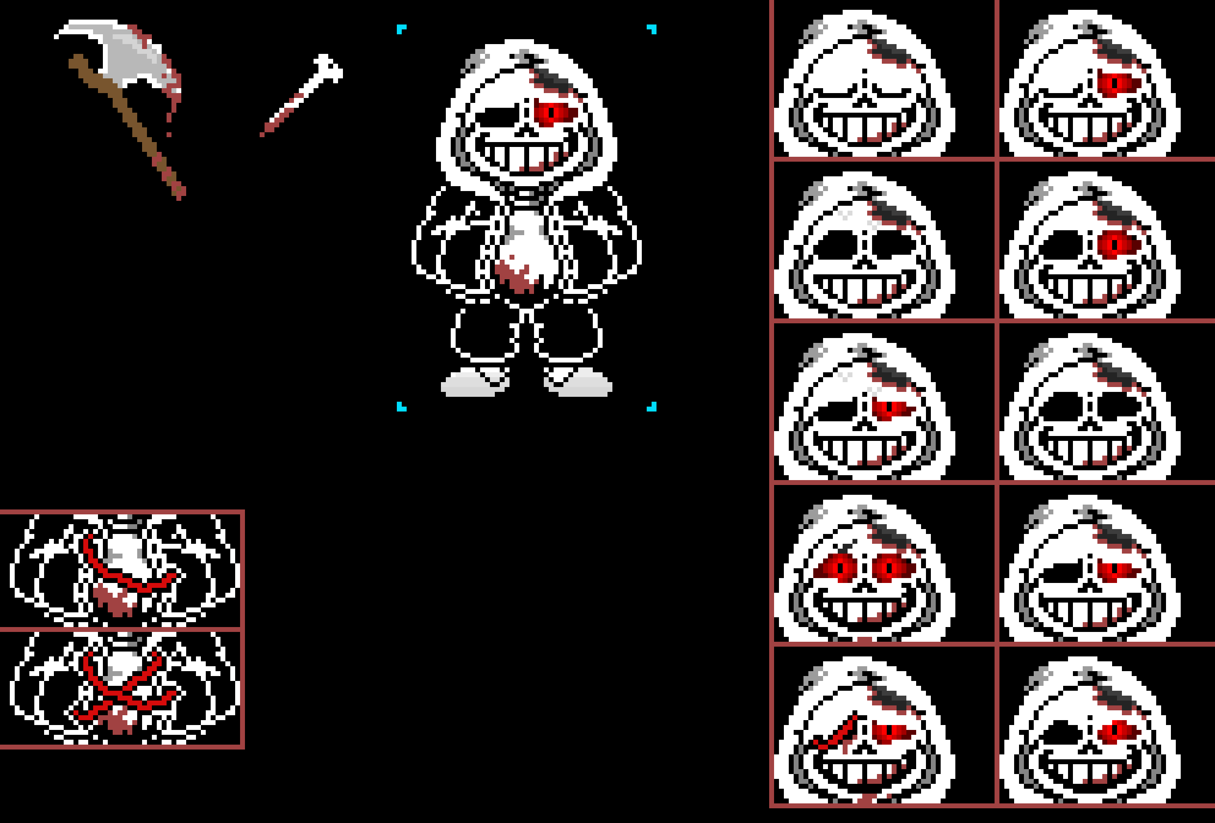 Horror Sans [FINISHED] {By Mix} {Idk who the person who made the sans sprite itself was} (the sprite was originally a dust sans sprite)