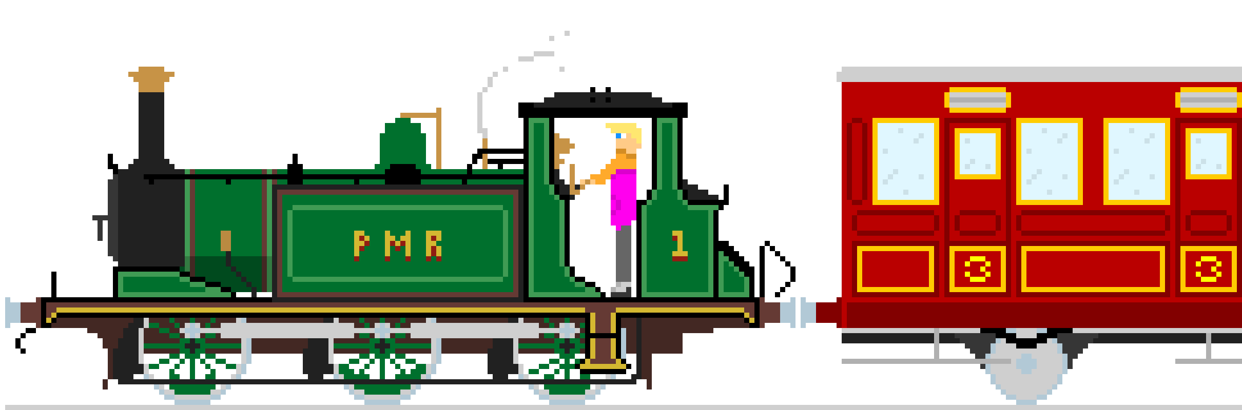 [c4081a] *once the designated passengers get off, the engine whistles loudly and speeds off and disappears in a flash*