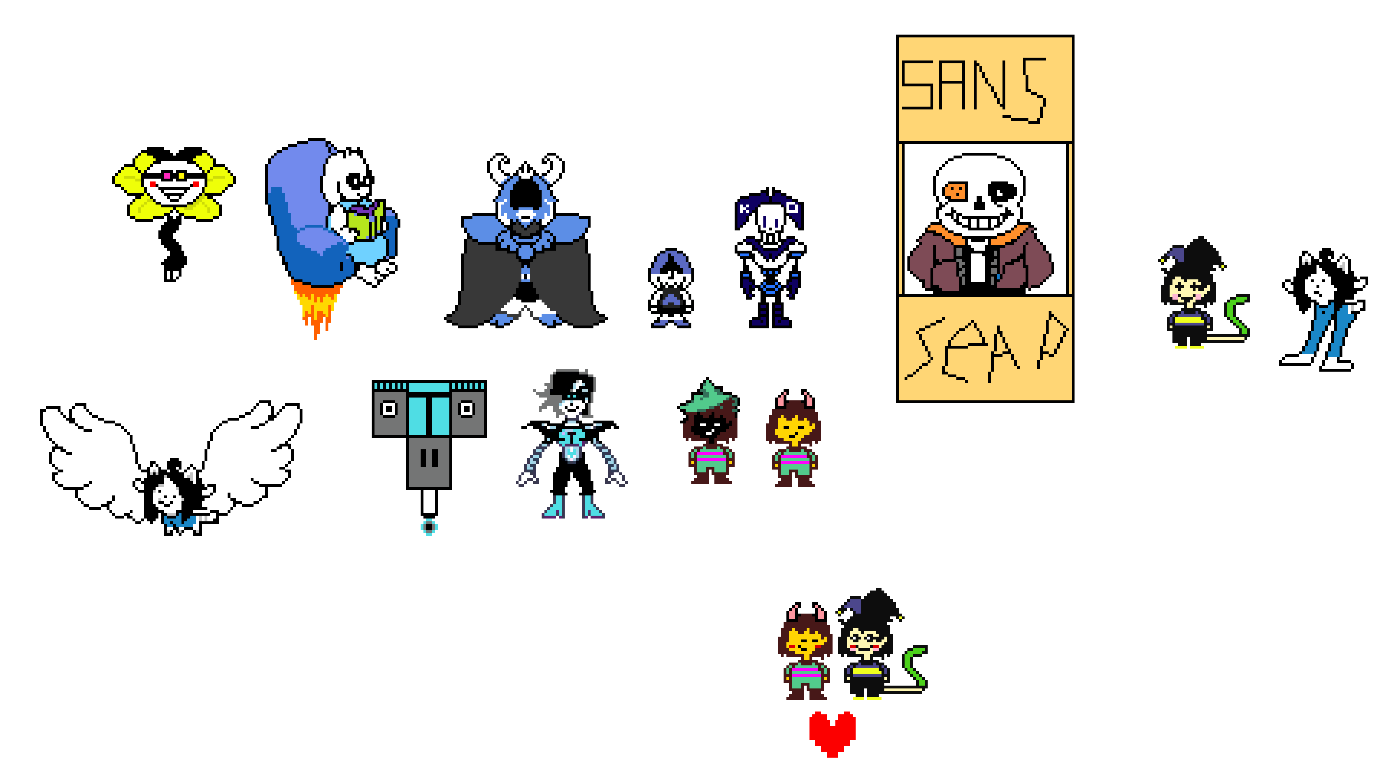 Deltarune au where UT characters take place of darkners