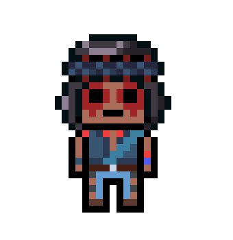[fe2834] danganronpa pixel sprite nightwolf
