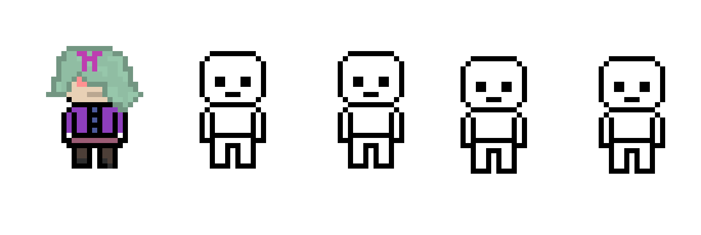 [7d04c6] danganronpa pixel sprite base