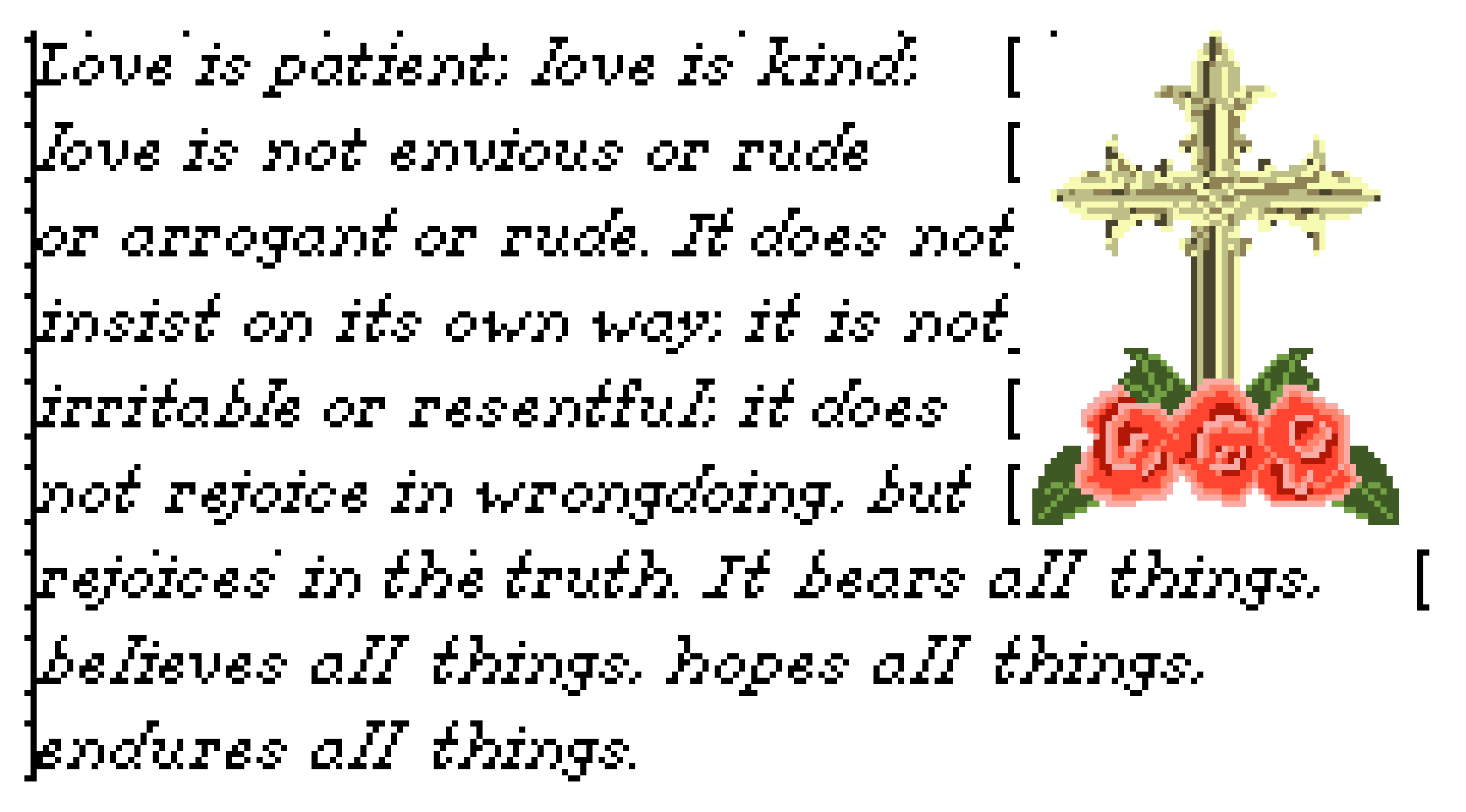 [ccf7ca] Cross Stitch Pattern