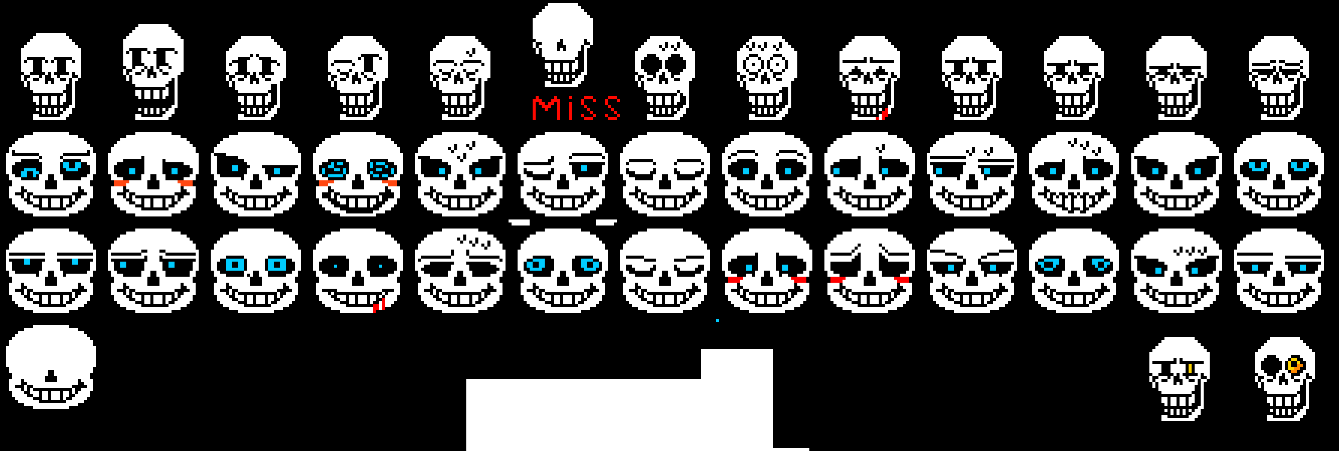 [e12ac7] Undertale Sans and Papyrus Battle Sprite. (Update Papyrus's Head)