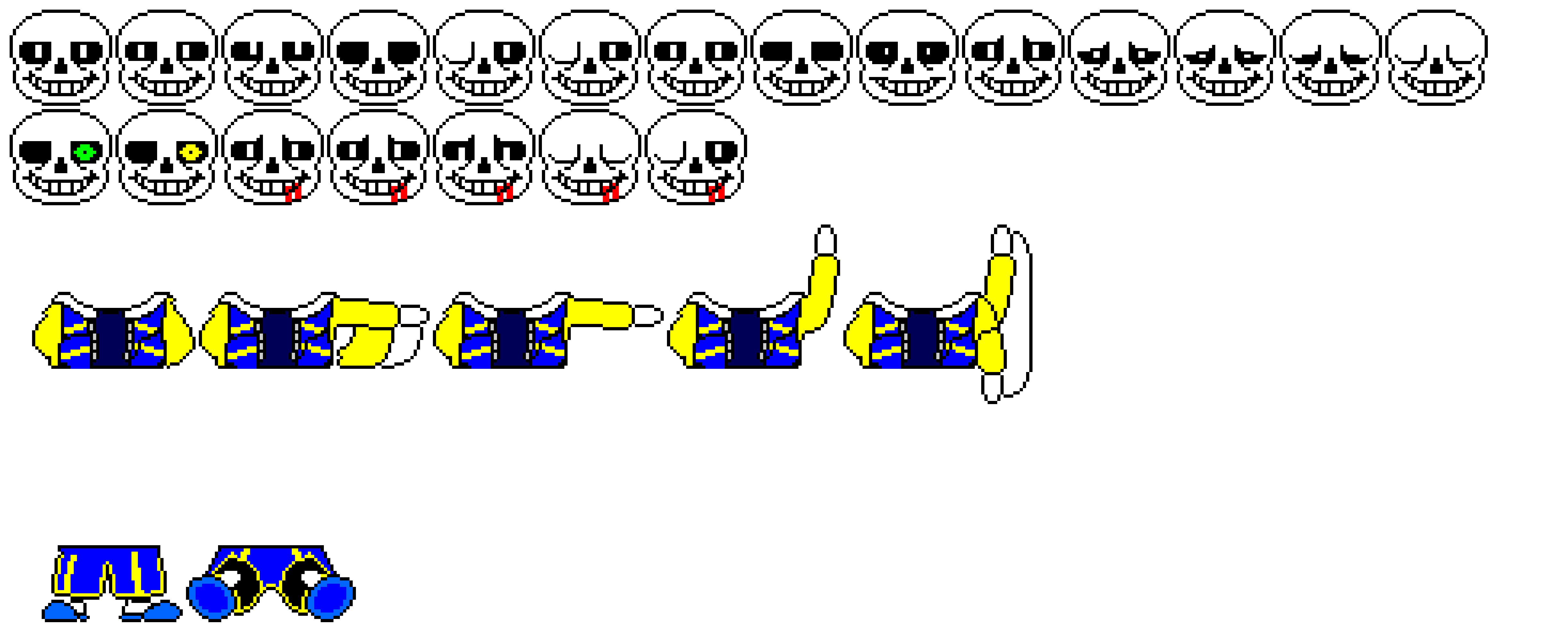Outertale Sans Sprite Sheet
