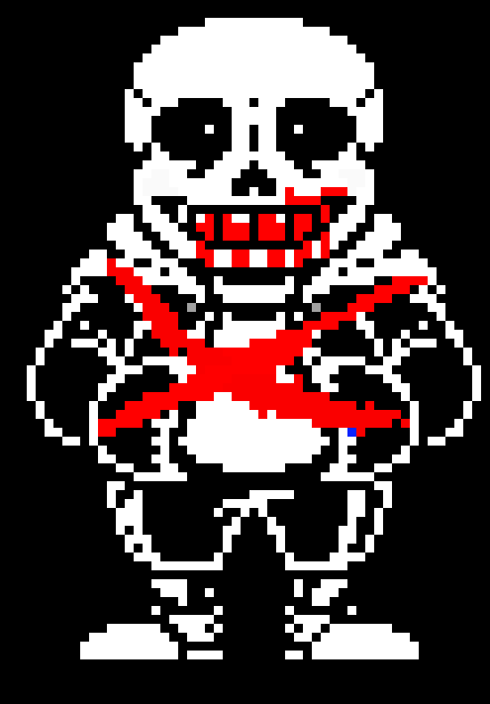[c6437a] UNDERTALE BETRAYER PHASE 3 - Sans colored sprite.