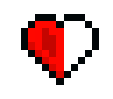 [925031] half a hardcore minecraft heart