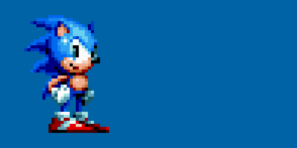 [706342] Sonic Mania Sonic looks at YOU!