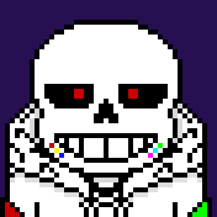 [7a4037] * summons Underfell blasters and fires at madness*