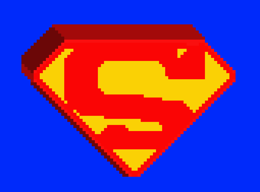 [9664c4] SuperMan 3d Logo. 
