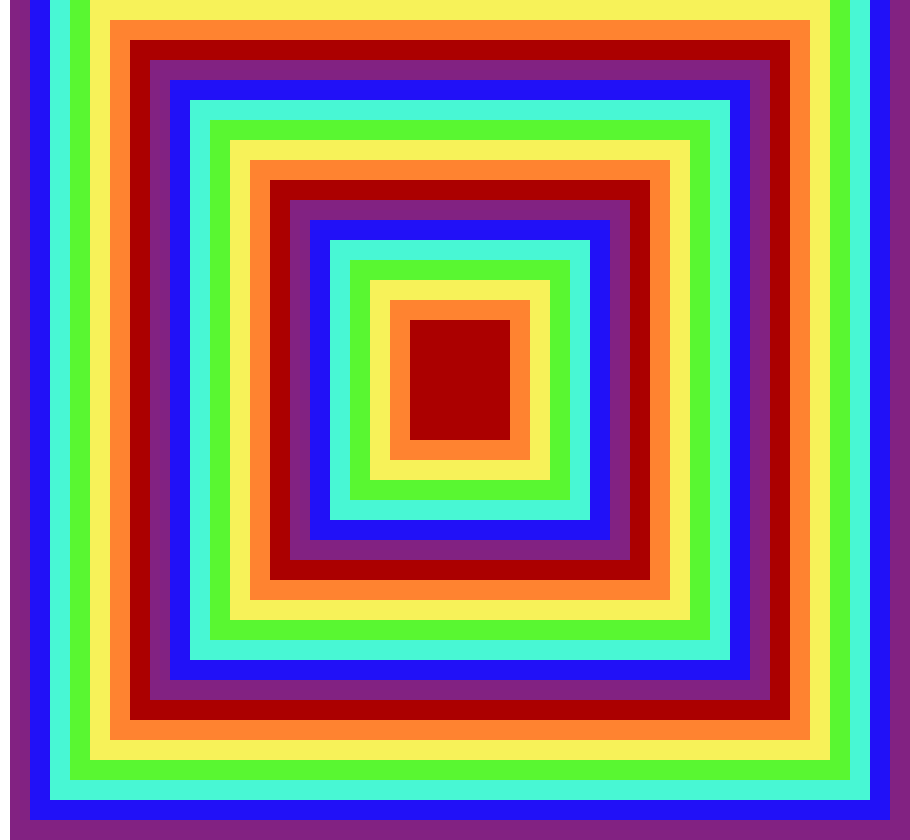 [8cffe4] 2d Rainbow Square