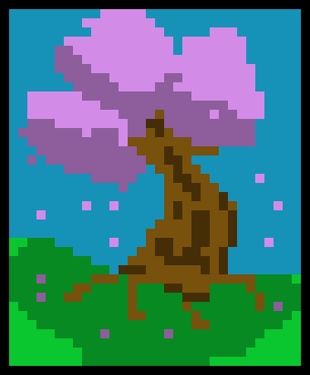 [6fde8b] cherry blossom in the wind