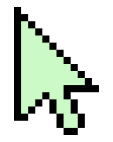 [9664c4] Mouse Pointer - green