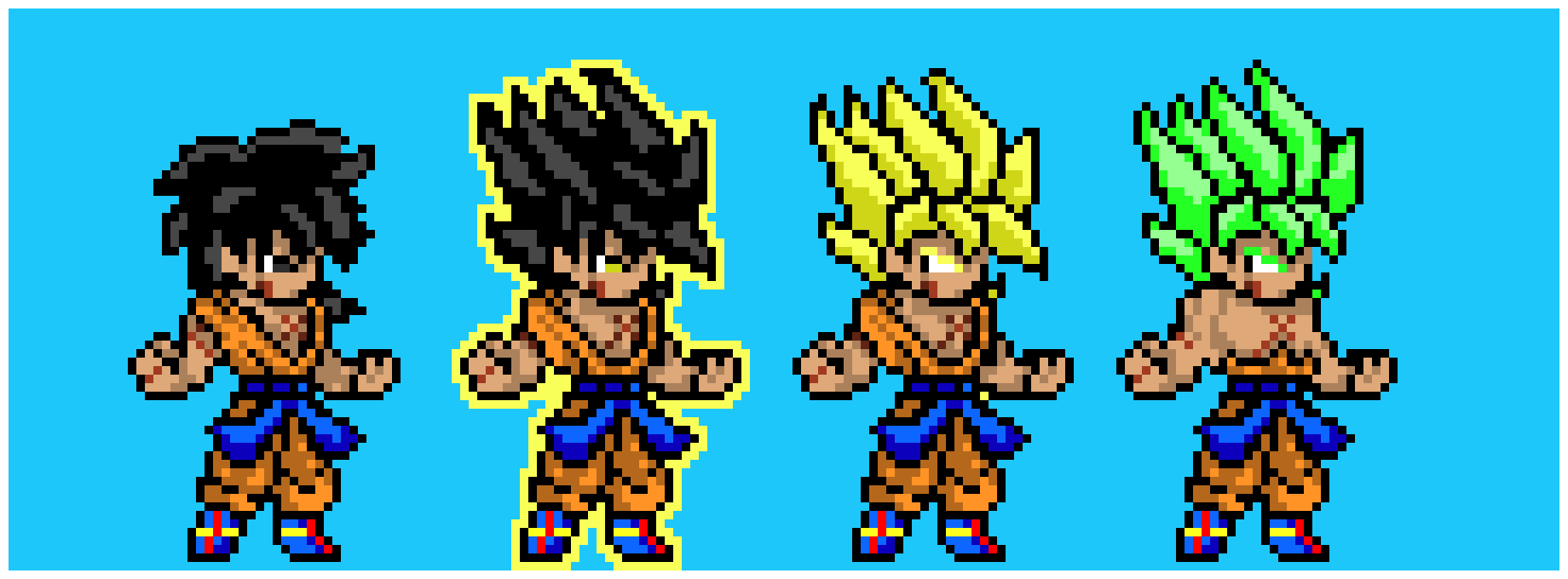 Charthu's Dojo: What If Broly Was Sent To Earth? Sprites