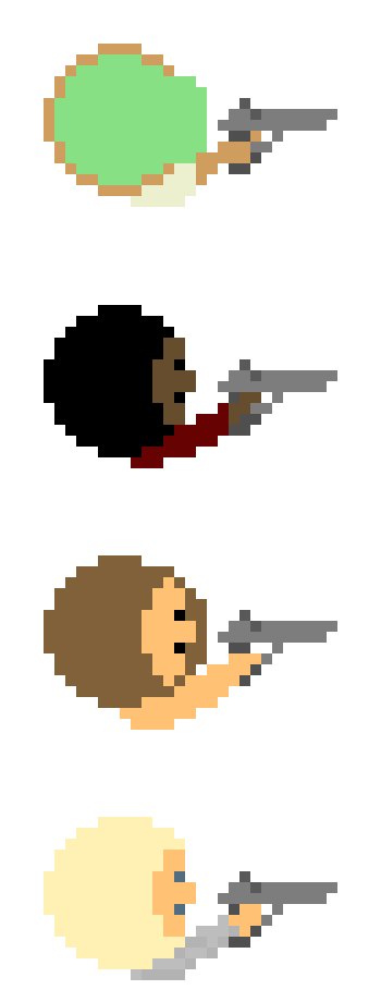 [6dc189] Characters Pistol
