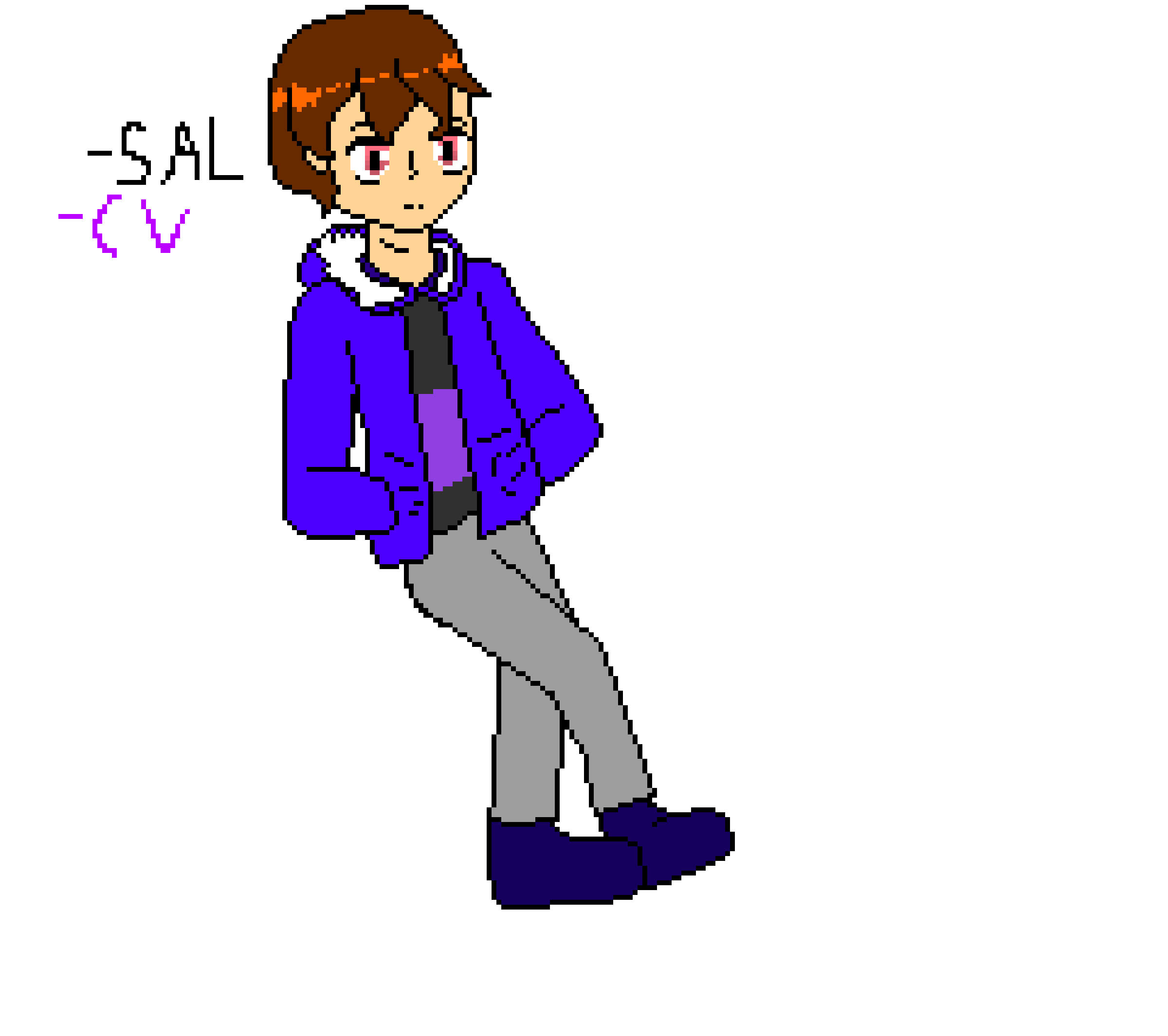 the entire canvas (except for a few things)