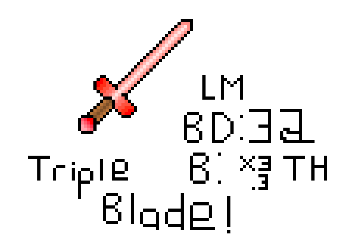 [9664c4] Triple Blade!