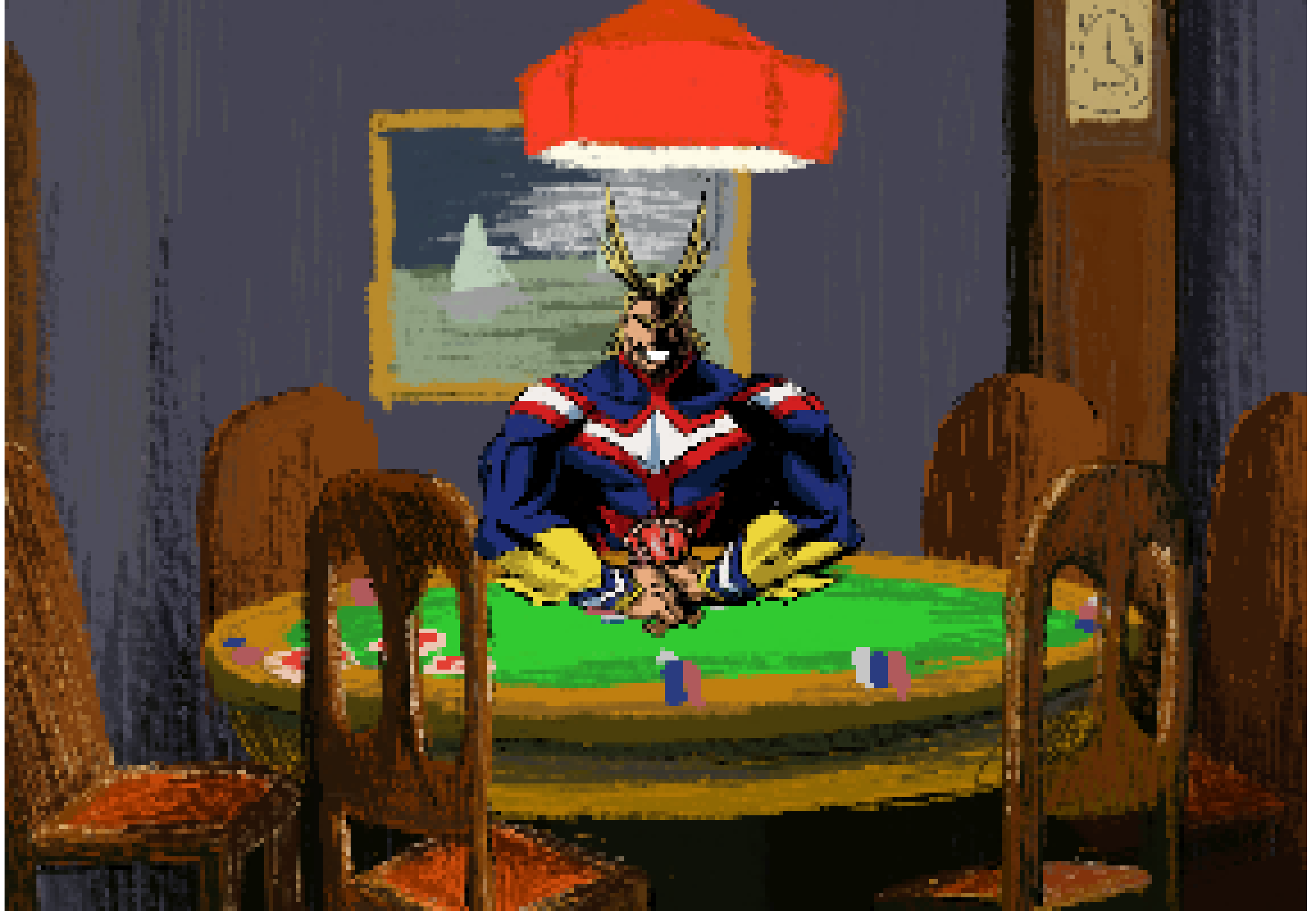 [14d431] i only render for serious drawings like All Might playing poker