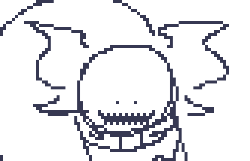 [fbf0df] i'm almost done with this d20 thing but now i need to give my gasterblaster sona and slugcat a name