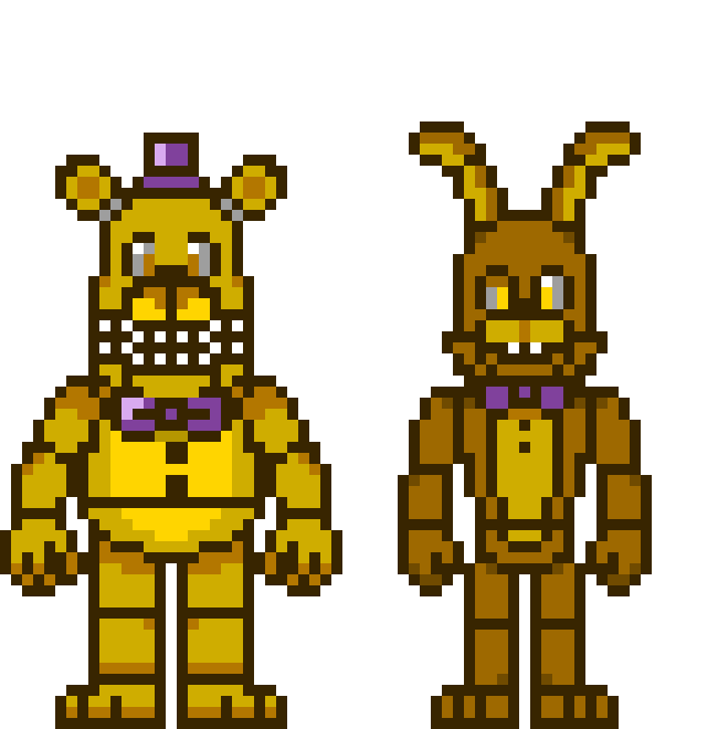 fredbear and springbonnie done. now just the pre-withered folks. -Cleetus