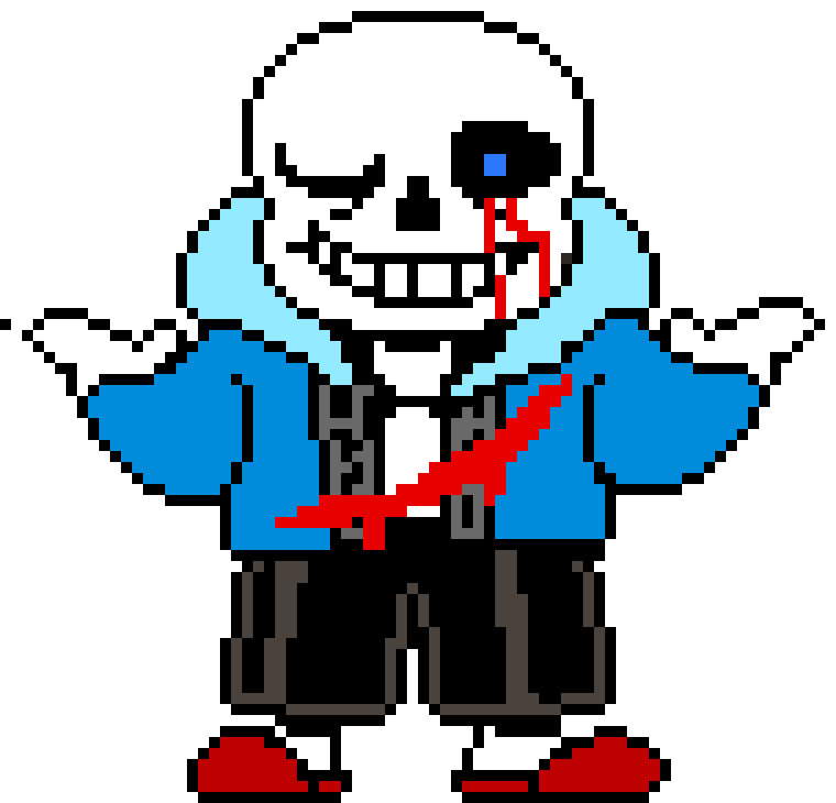 [dade57] Sans Shrugging Sprite (Colored!) (KamuiSenketsu)