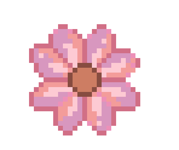 [97cb30] pink pixll flowers