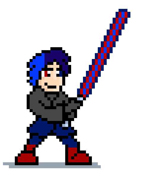 [123808] axel holding a lightsaber Done and different lightsaber color