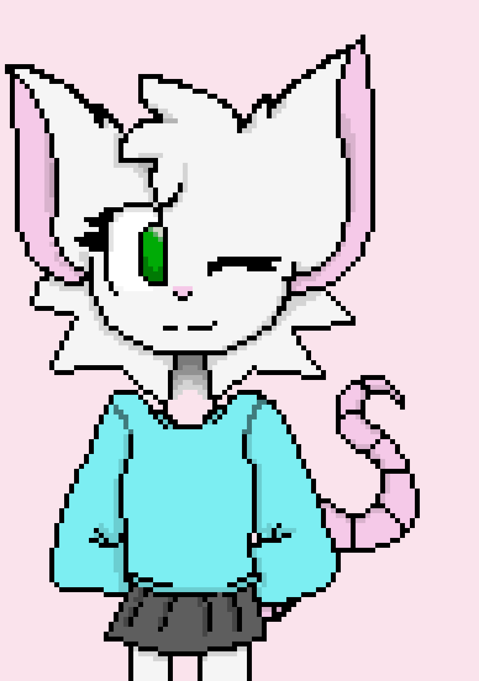I found out what was wrong with my sprite! Everything was there except for a tail. -Reggie