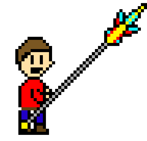 [9664c4] A man with THE spear