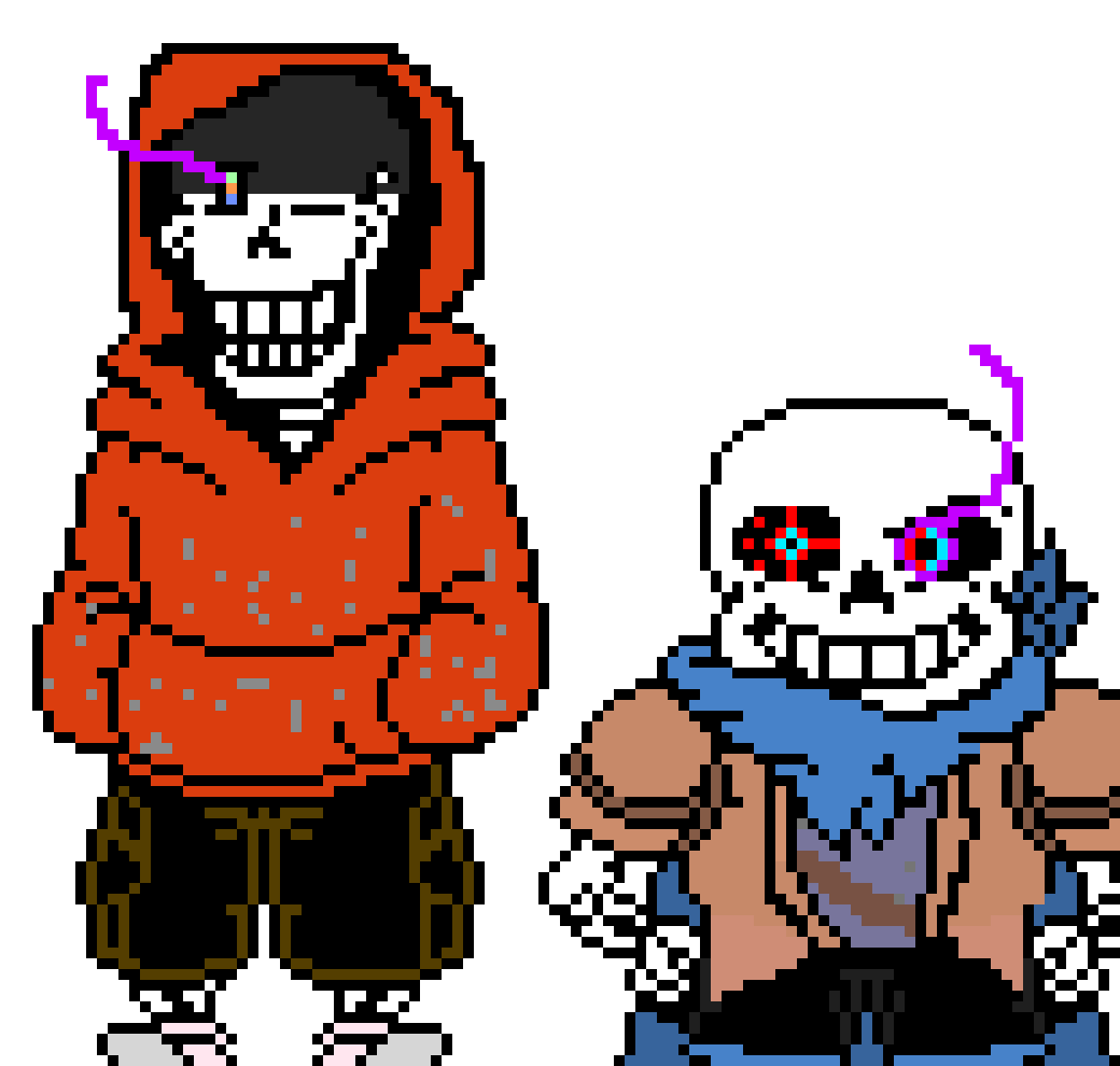 [9664c4] ReversiveDust Sans & Papyrus,real sprites.
